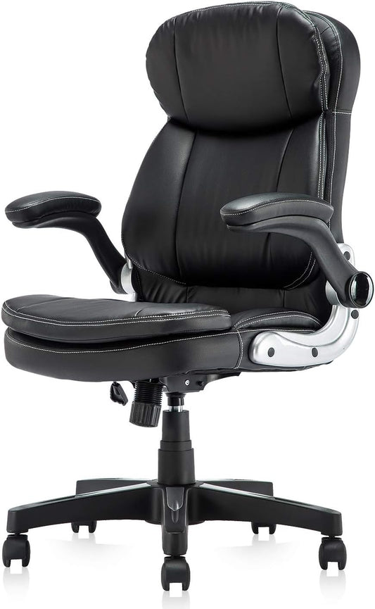 Home Office Chair High Back PU Leather Desk Chair Flip-Home Office Chair High Back PU Leather Desk Chair Flip-Up Armrests Erg
*ULTRA-HIGH COST PERFORMANCE – This office desk chair is wrapped in premium waterproof PU leather, environmentally friendly as well. The 3-stage cylinder maintains ChairsLive Online MallLive Online MallHome Office Chair High Back PU Leather Desk Chair Flip-