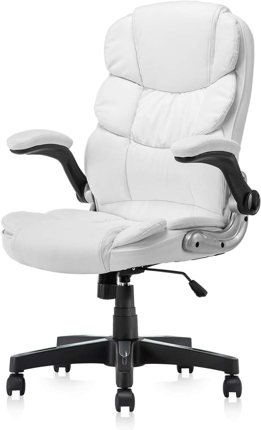 Office Chair, High Back Premium PU Leather Office Computer Swivel Desk Task Chair, Ergonomic Executive ChairOffice Chair, High Back Premium PU Leather Office Computer Swivel Desk
【EXTREME COMFORT EXPERIENCE】The ergonomic design makes a perfect fit between humans' curve and the back of the chair, which means a full support of your neck, backsChairsLive Online MallLive Online MallOffice Chair, High Back Premium PU Leather Office Computer Swivel Desk Task Chair, Ergonomic Executive Chair