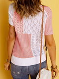 Women Contrast Hollow Knitted TopsWomen Contrast Hollow Knitted Tops O Neck Pullover




Style : Casual
Fabric Type : Blended
Material : Polyester
Material : Cotton
Sleeve Length(cm) : Short
Tops Type : Tees
Season : Spring/Autumn
Item Type : Tops
 ClothingLive Online MallLive Online MallWomen Contrast Hollow Knitted Tops