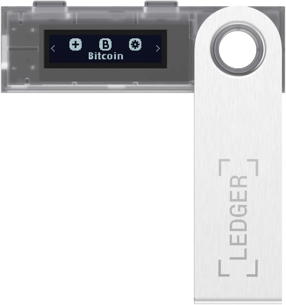 Nano S Crypto Hardware Wallet (Transparent)- Securely Buy, Manage and Grow Your Digital Assets