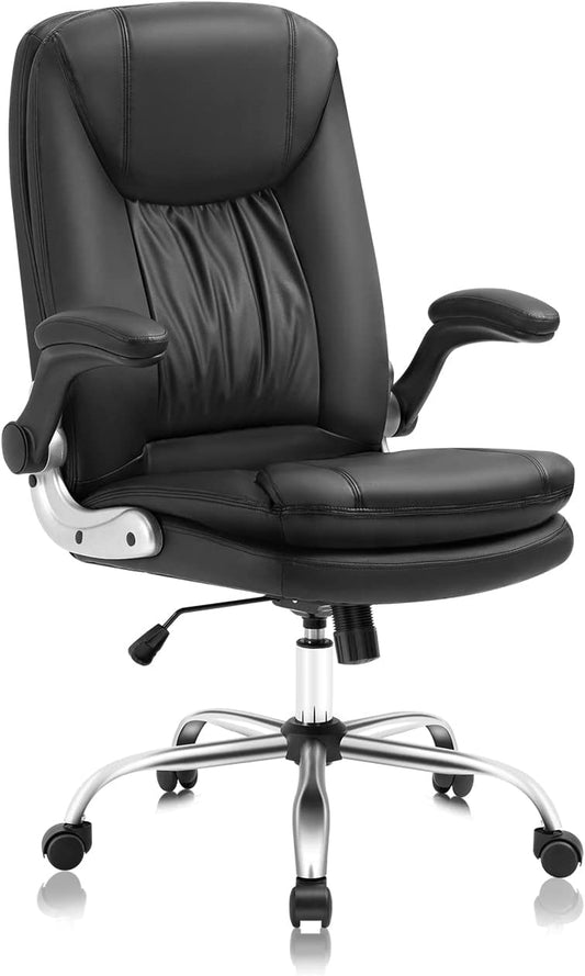 Home Ergonomic Executive Office ChairHome Ergonomic Executive Office Chair with Lumbar Support,Leather Offi
【Classic Design】The classic design office chair is big and tall, thick padded cushion and lumber supports in form of a comfy and comfortable shape to embrace your bChairsLive Online MallLive Online MallHome Ergonomic Executive Office Chair