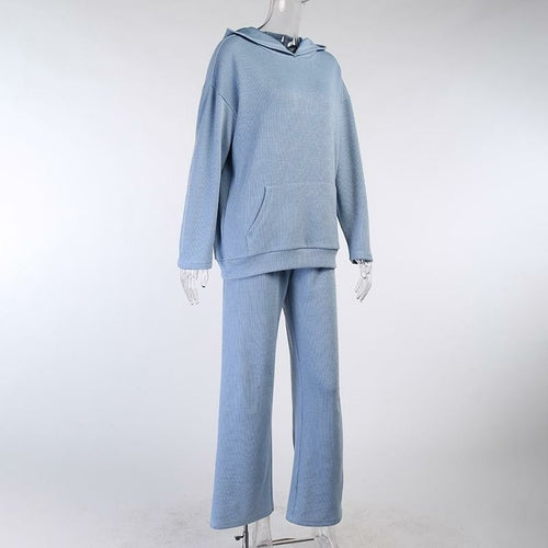 Casual Knit HoodiedCasual Knit Hoodied With Pocket Two Piece Set
Season : Spring/Autumn
Clothing Length : Regular
Dresses Length : Ankle-Length
Age : Ages 18-35 Years Old
Collar : Hooded
Pant Closure Type : Elastic Waist
MaterialClothingLive Online MallLive Online MallCasual Knit Hoodied