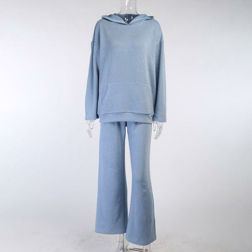 Casual Knit HoodiedCasual Knit Hoodied With Pocket Two Piece Set
Season : Spring/Autumn
Clothing Length : Regular
Dresses Length : Ankle-Length
Age : Ages 18-35 Years Old
Collar : Hooded
Pant Closure Type : Elastic Waist
MaterialClothingLive Online MallLive Online MallCasual Knit Hoodied