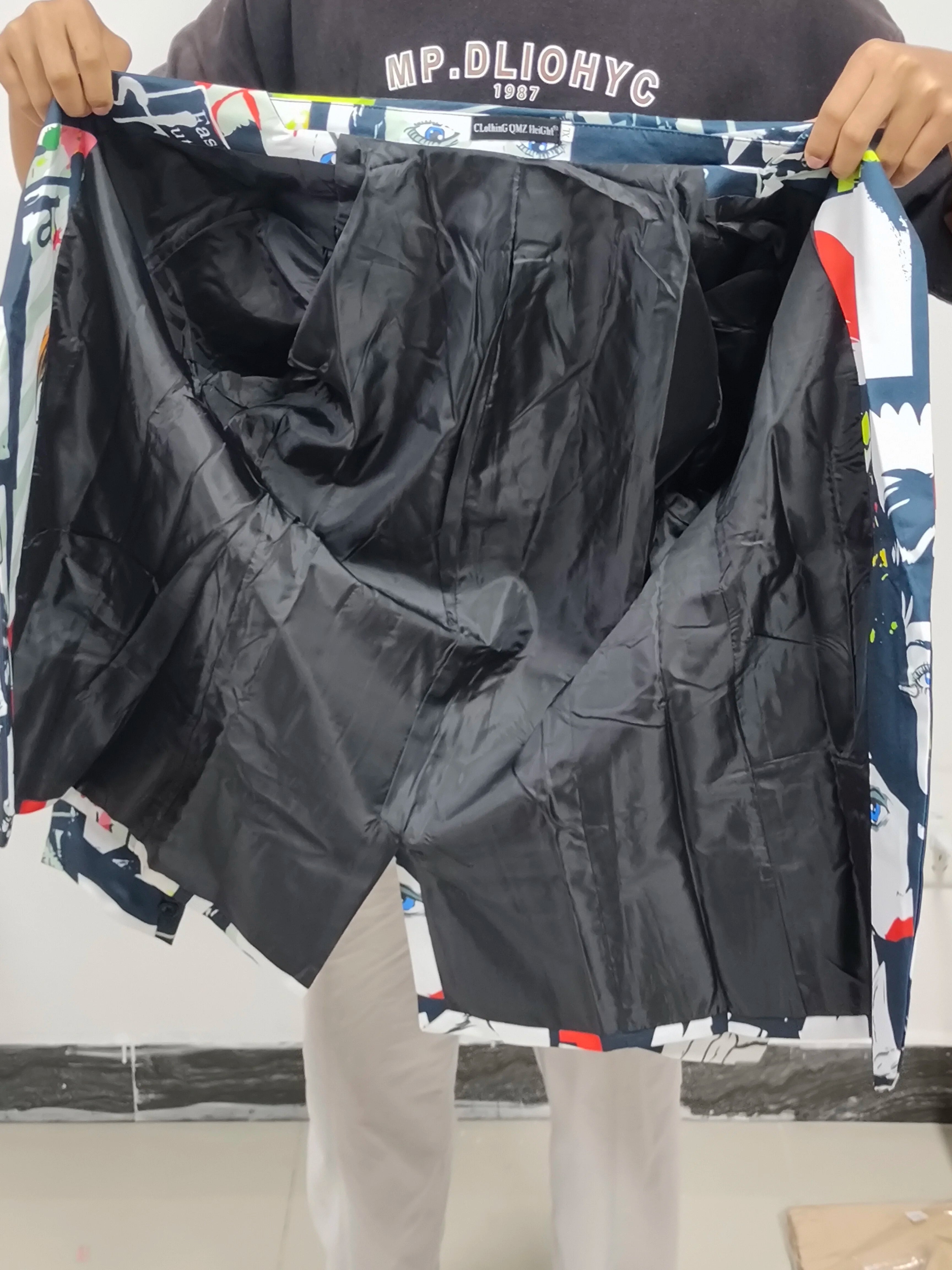 2022 New Tide Mens Fashion Print Blazer Design new Size Hip Hot Casual Male Slim Fit Suit Jacket Singer Costume