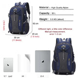 Classic Men Backpack Nylon Waterproof Men Casual Outdoor Travel Backpack Hiking Camping Mountaineering Backpack Sports Bag Women