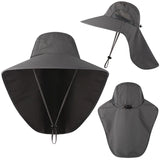 Wide Brim Baseball Hats for Women and Men Sun Defender Cooling Neck Guard Safari Cap for Hiking Fishing Outdoor Hat with Flap