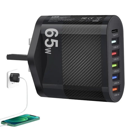 65W Fast Wall Charger Block65W Fast Wall Charger BlockCharge your devices quickly and efficiently with our 65W Fast Wall Charger Block. Designed for travel and convenience, this charger is perfect for fast charging yourCharging CableLive Online MallLive Online Mall65W Fast Wall Charger Block