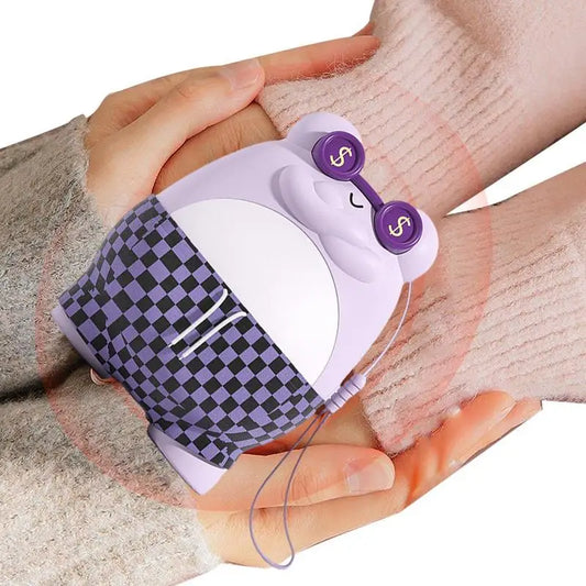 Frog-Themed Hand Warmer Power BankFrog-Themed Hand Warmer Power BankStay warm and connected on-the-go with our versatile Frog-Themed Hand Warmer Power Bank. This innovative device combines a hand warmer with a 10000mAh power bank, enCharging CableLive Online MallLive Online MallFrog-Themed Hand Warmer Power Bank