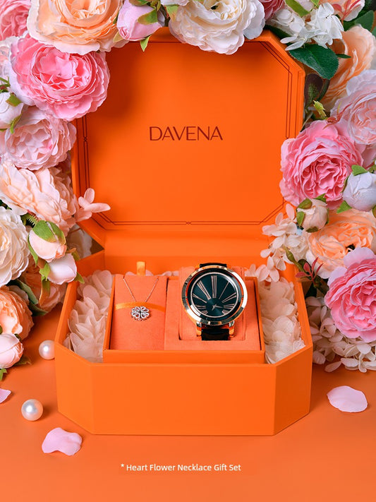 Davena Davena Double-Sided Watch Women'Double-Sided WatchSPECIFICATIONSStyle: Fashion trendAfter-sales service: Store warrantyDiameter: 41mmSales channel type: Mall with the same model (online and offline sales)Thickness: WatchesLive Online MallLive Online MallDavena Davena Double-Sided Watch Women'