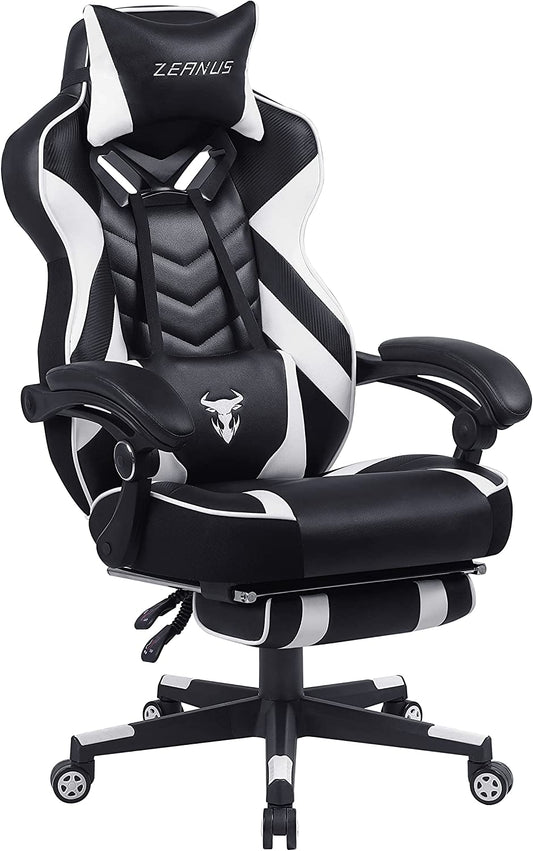 Massage High Back Office Gamer Chair BigErgonomic Gaming Chair with Footrest Recliner Computer Chair with Mass
✔Ergonomic Design of Gaming Chair: The strong frame of ergonomic design chair and high backrest with massage lumbar cushion supply the maximum comfort when you spenChairsLive Online MallLive Online MallMassage High Back Office Gamer Chair Big