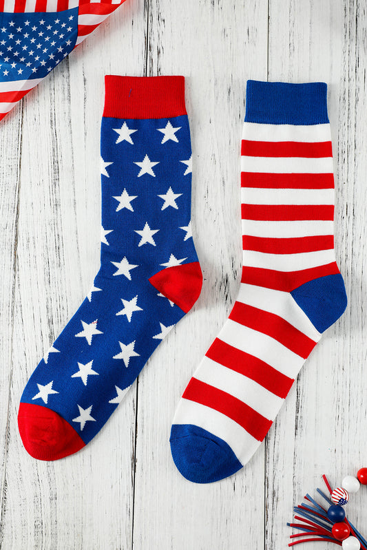 Sail Blue American Flag Pattern Soft Knitted SocksSail Blue American Flag Pattern Soft Knitted SocksAccessories & JewelryShewinLive Online MallSail Blue American Flag Pattern Soft Knitted Socks