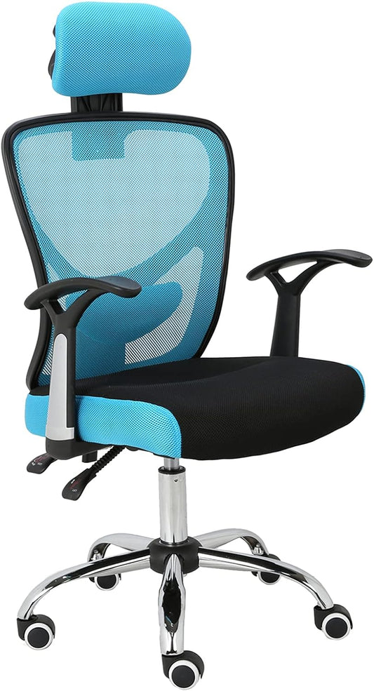 Headrest Comfortable Backrest Task Chair Swivel Rolling Chair, BlueErgonomic Mesh Office Chair, Adjustable Computer Desk Chair with Headr
Ergonomic Recliner: 90-135 degree inclination design with adjustable height from 18’’ to 22’’. Design for all types of people, apply to work, gaming and rest
CompreChairsLive Online MallLive Online MallHeadrest Comfortable Backrest Task Chair Swivel Rolling Chair, Blue