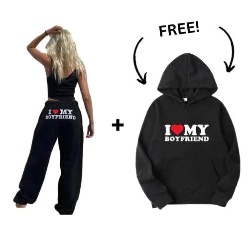 Sweat HoodieSweat HoodieIntroducing our "I Love My Boyfriend" Sweats and Hoodie – the perfect way to show your love and stay cozy and stylish at the same time!Crafted from soft, comfortableClothingLive Online MallLive Online MallSweat Hoodie